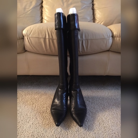 Max Studio Leather Lace Up Boots - Picture 2 of 5